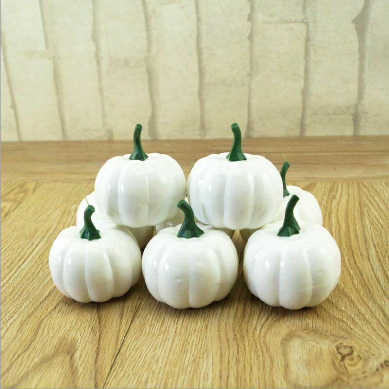 6PCS Different Sizes Fake Pumpkins Foam Pumpkins Toy for Halloween Decoration view 9