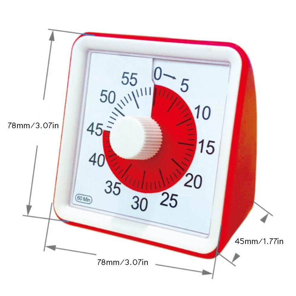 Visual Analog Timer Silent Countdown Classroom or Meeting Countdown Clock Time view 2