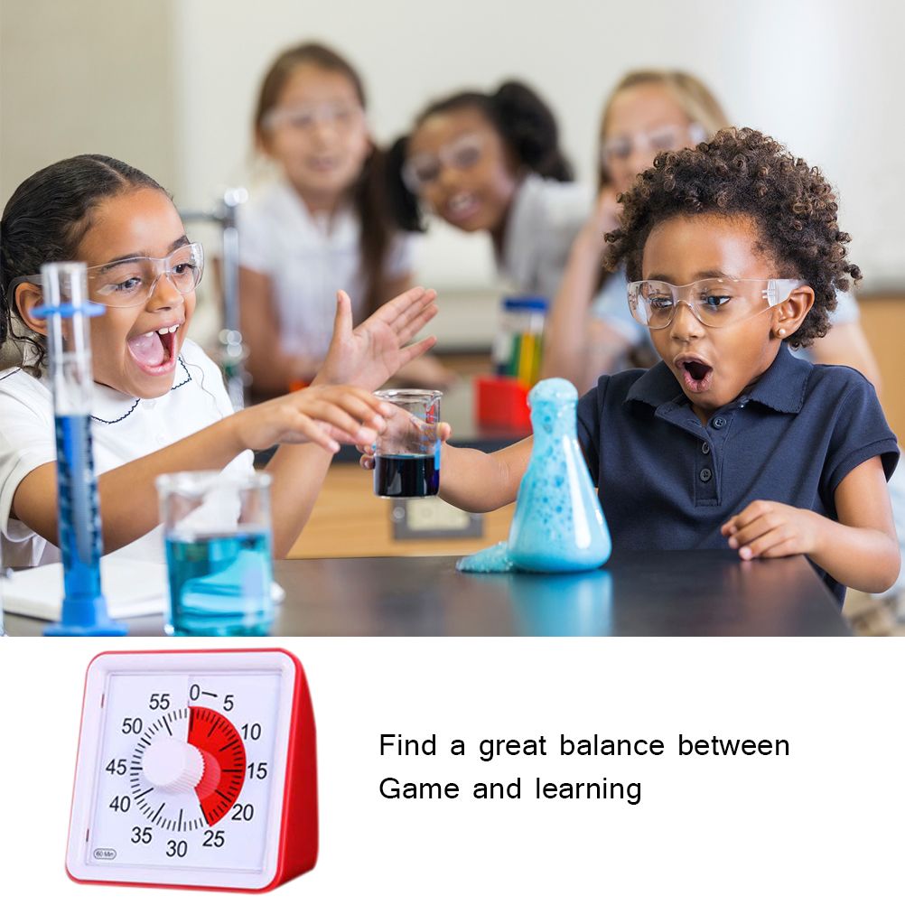 Visual Analog Timer Silent Countdown Classroom or Meeting Countdown Clock Time view 7
