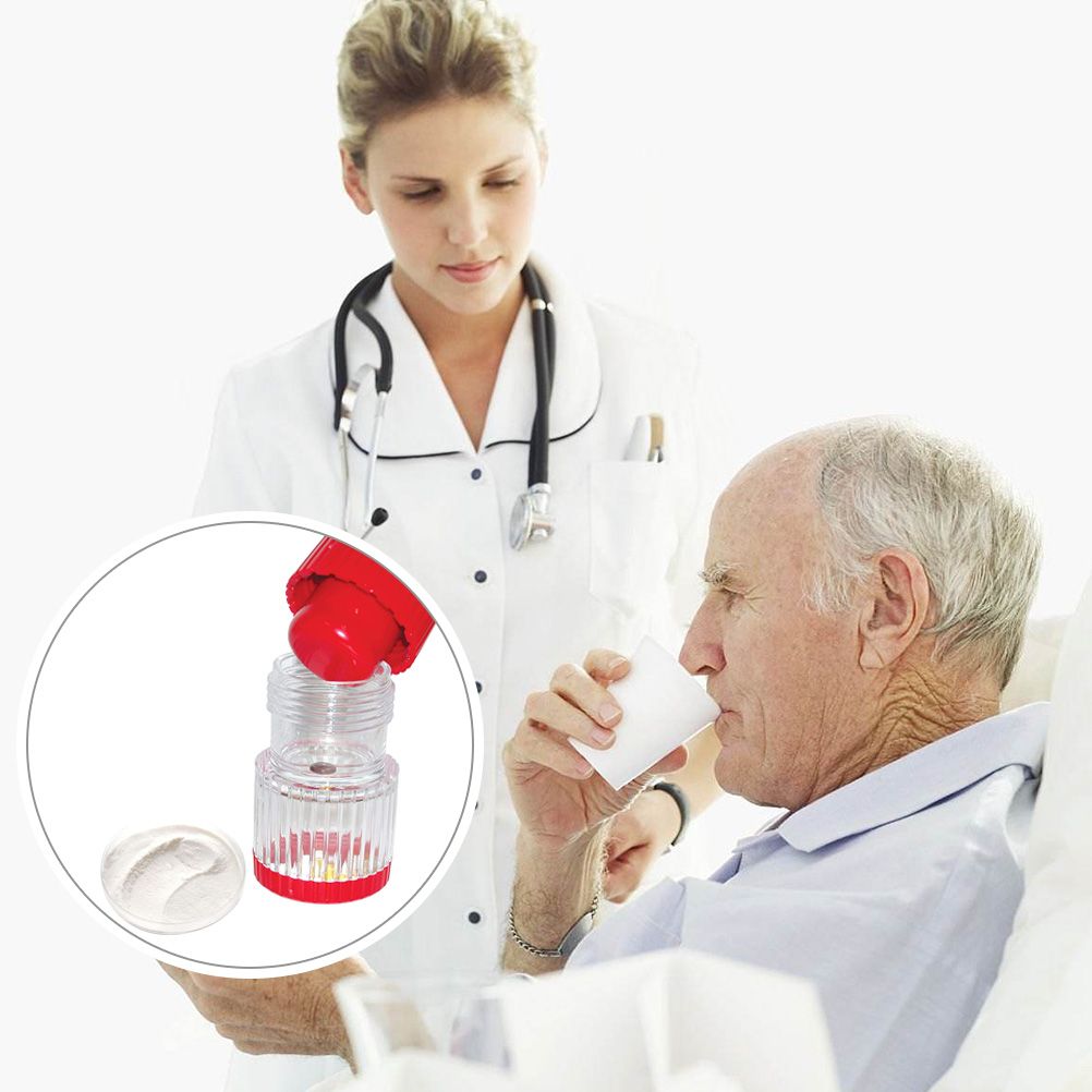 2 in 1 Portable Pill Crusher Pill Container Pulverizer Storage for Medicine view 2