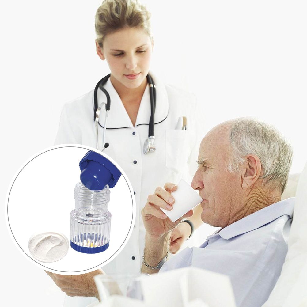 2 in 1 Portable Pill Crusher Pill Container Pulverizer Storage for Medicine view 2
