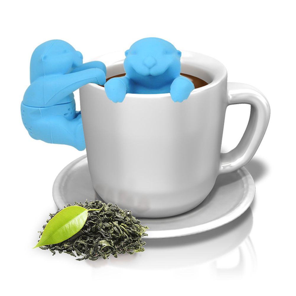 Otter Shaped Tea Filter Cute Silicone Tea Strainer Reusable Tea Infuser view 4