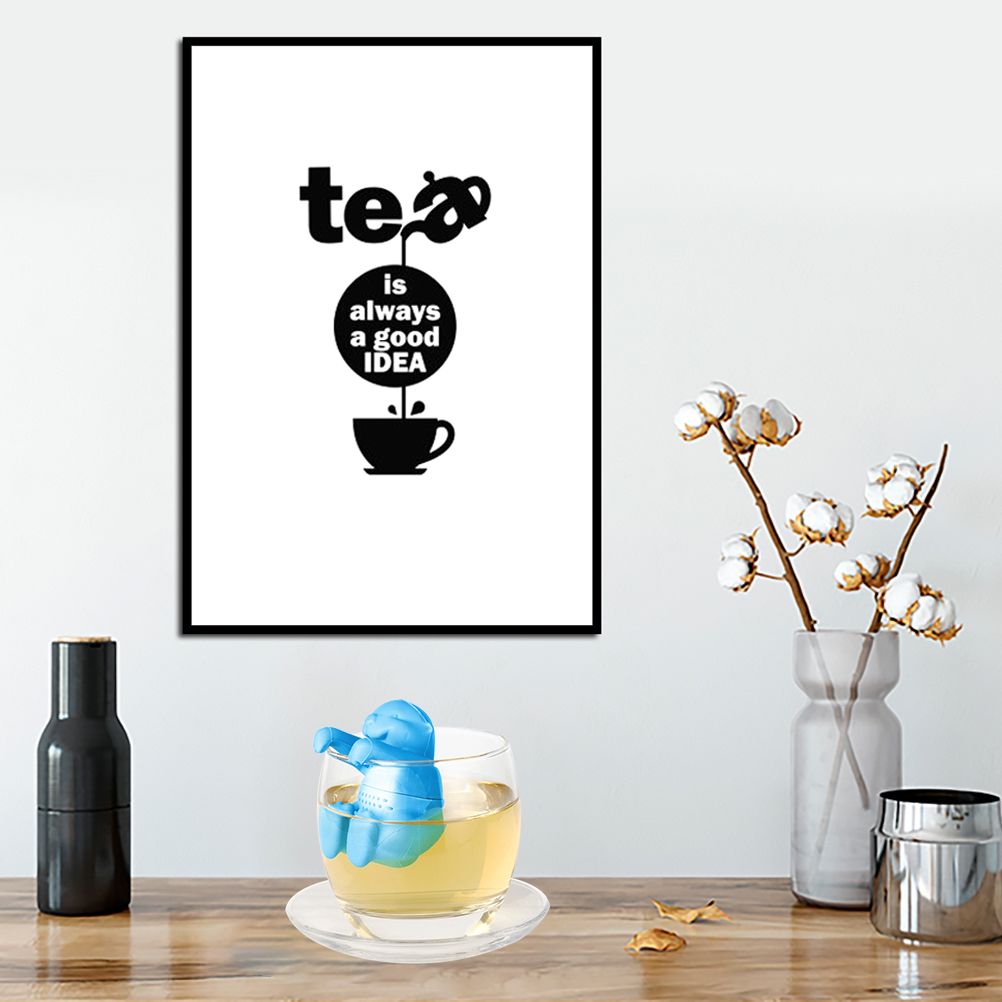 Otter Shaped Tea Filter Cute Silicone Tea Strainer Reusable Tea Infuser view 7