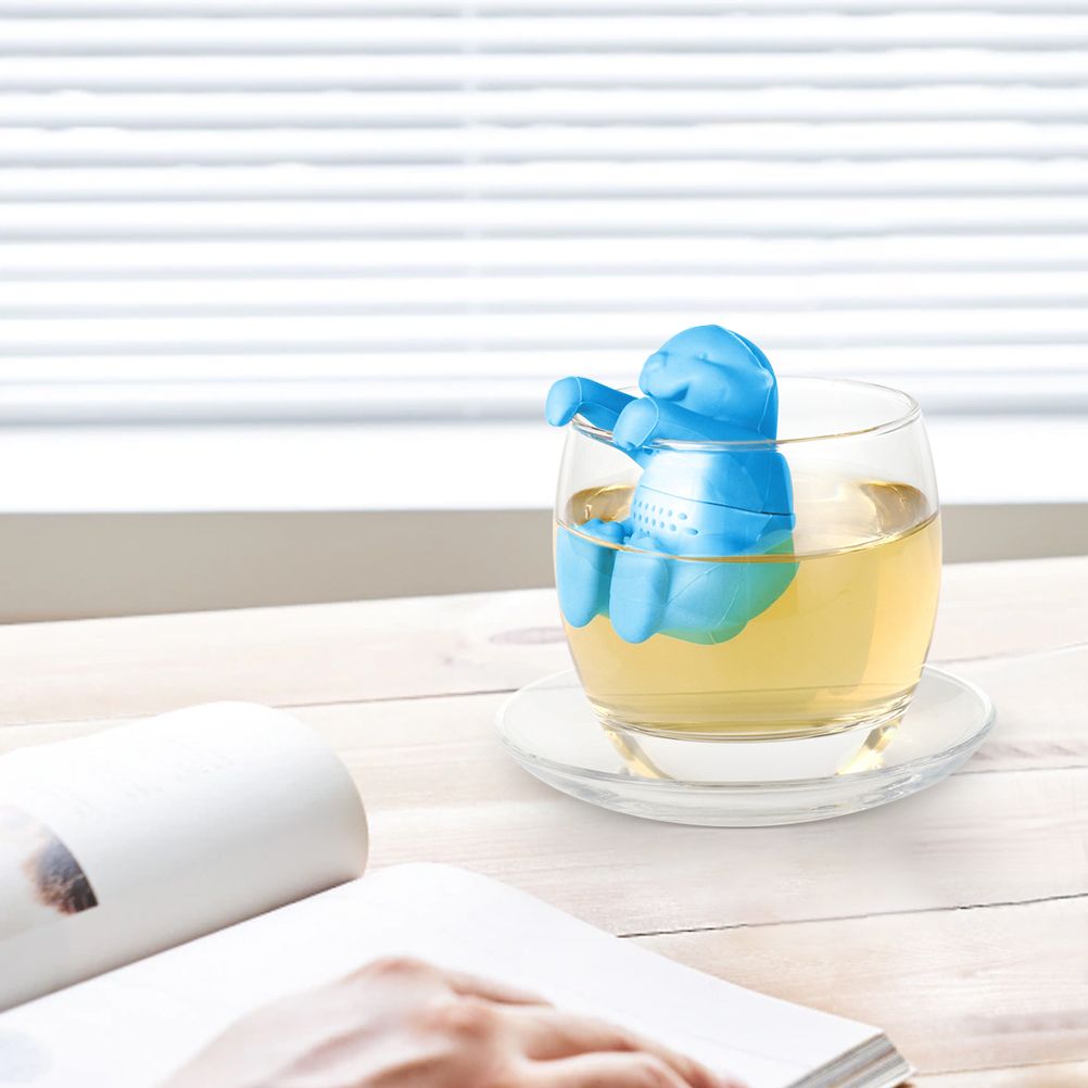 Otter Shaped Tea Filter Cute Silicone Tea Strainer Reusable Tea Infuser view 8