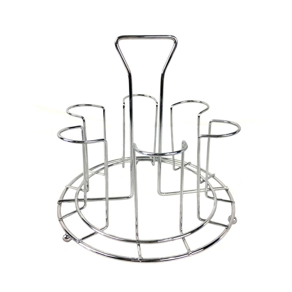 Kitchen Rotating Cup Mug Glass Holder Rack Metal Cups Drying Rack Stand view 13