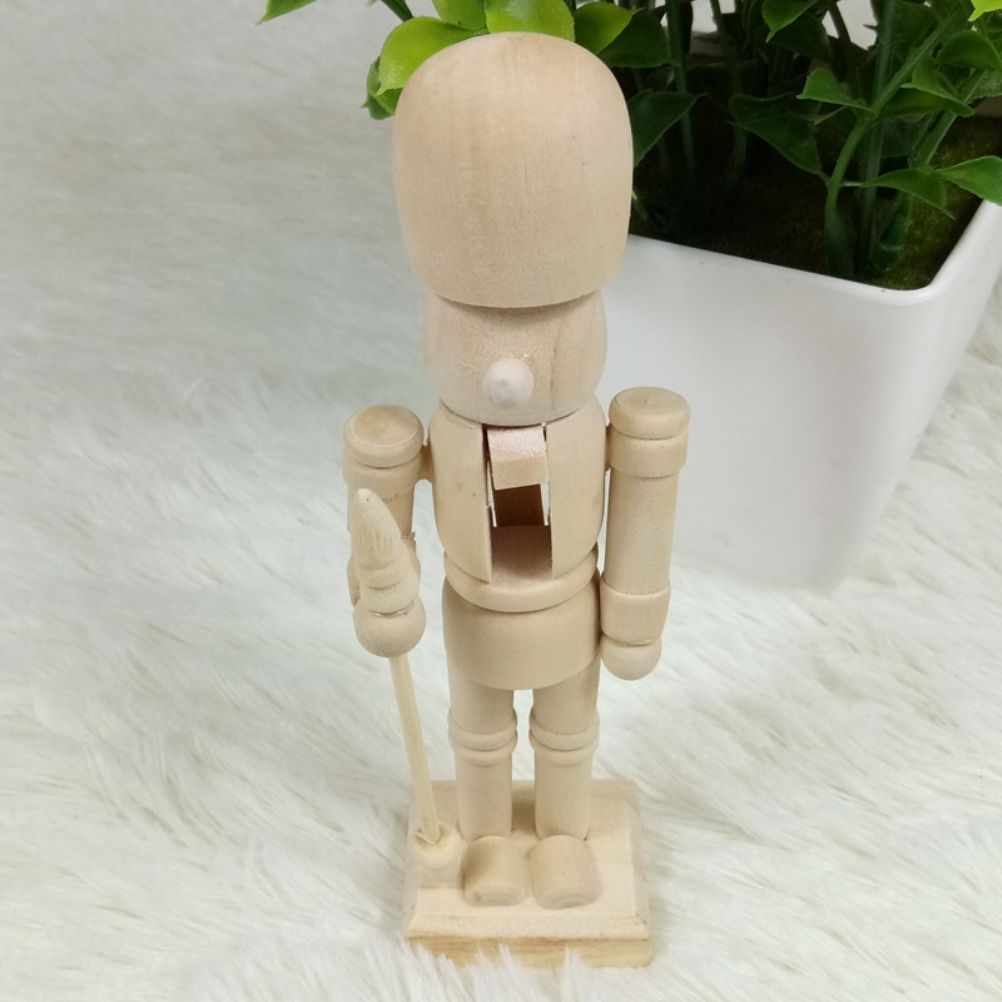 6pcs 12cm Christmas Nutcracker Ornament Set Wooden Nutcracker Character view 10