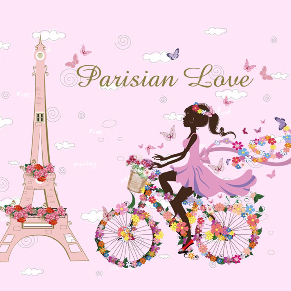 Wall Stickers Paris Eiffel Tower Wall Decal Stickers Repeatable Pasting Wall view 5
