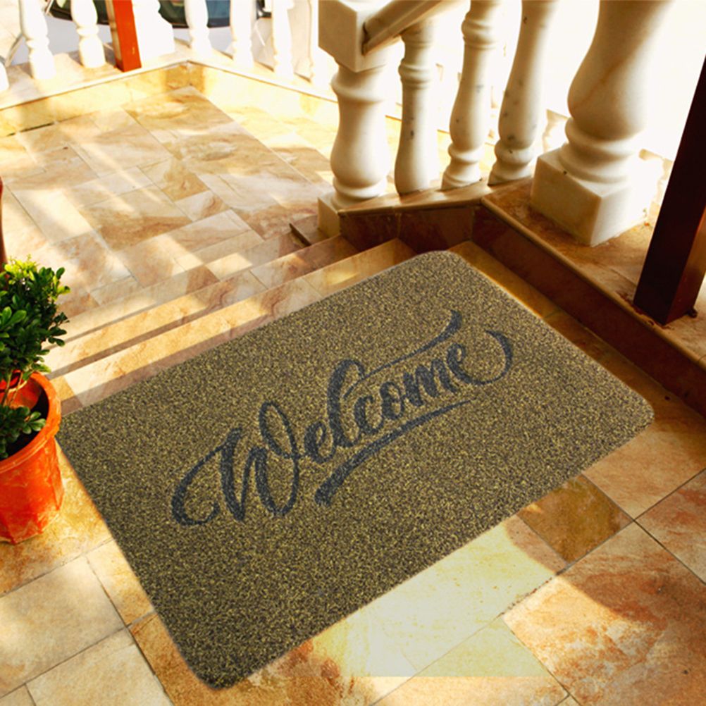 Welcome Doormat Polyester Fiber Welcome Mat Outdoor Rug Non Slip Entryway view 5