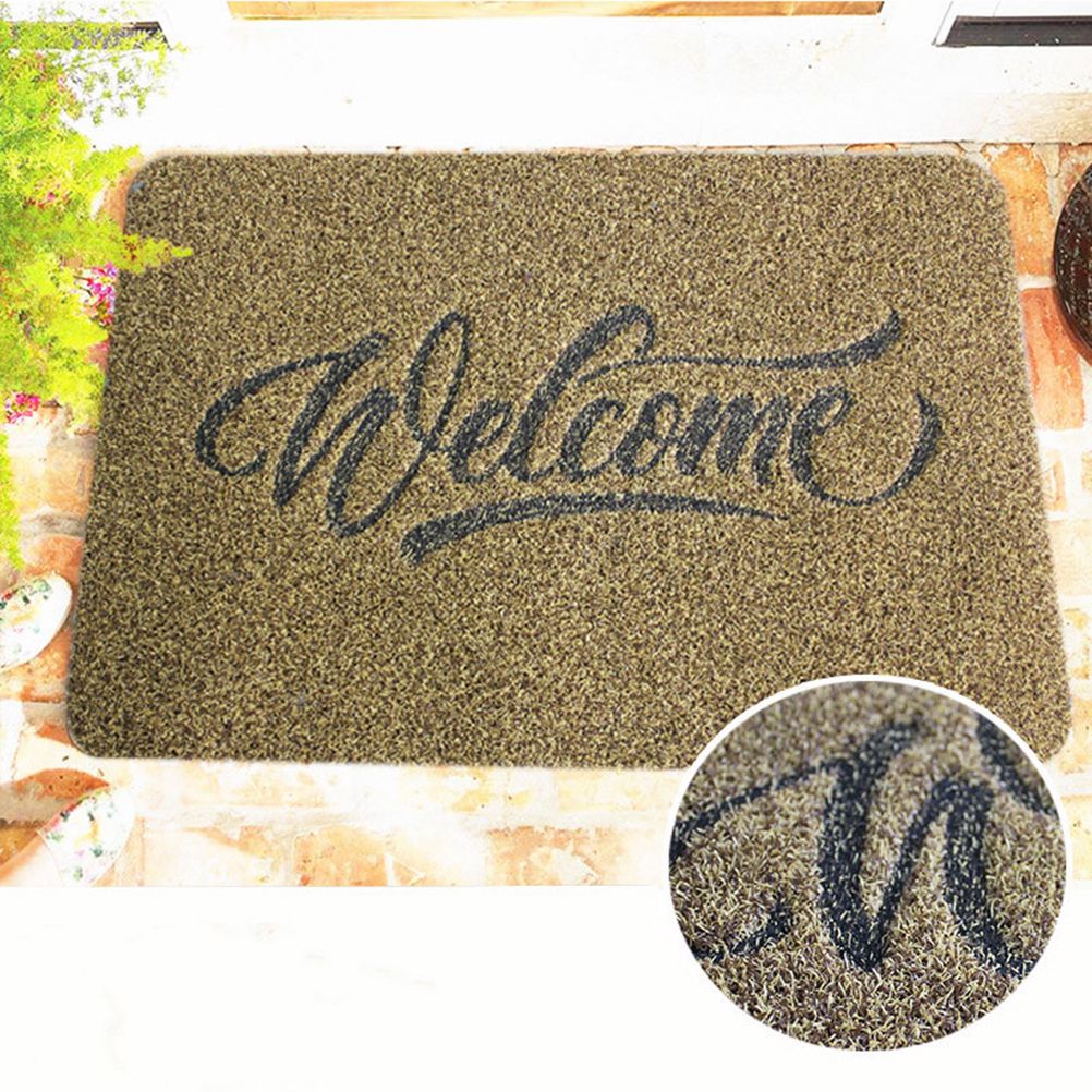 Welcome Doormat Polyester Fiber Welcome Mat Outdoor Rug Non Slip Entryway view 6