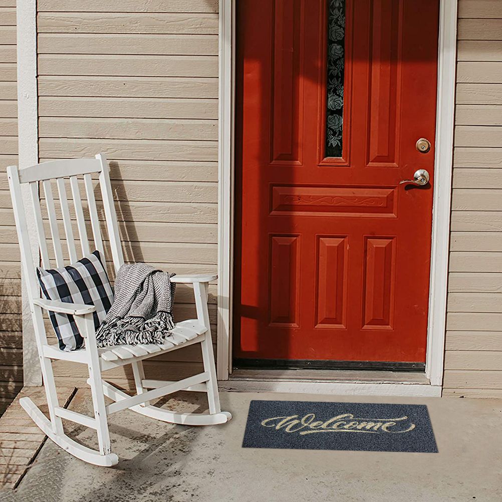 Welcome Doormat Polyester Fiber Welcome Mat Outdoor Rug Non Slip Entryway view 10