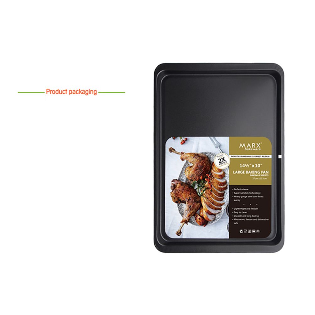 14.5 Inch Super Large Rectangular Baking Tray Nonstick High Carbon Steel view 8