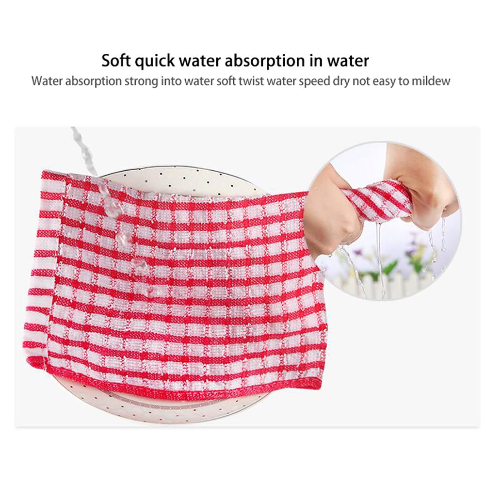 5pcs Kitchen Dish Towels Bulk Cotton Kitchen Hand Towels Dish Cloth for view 4