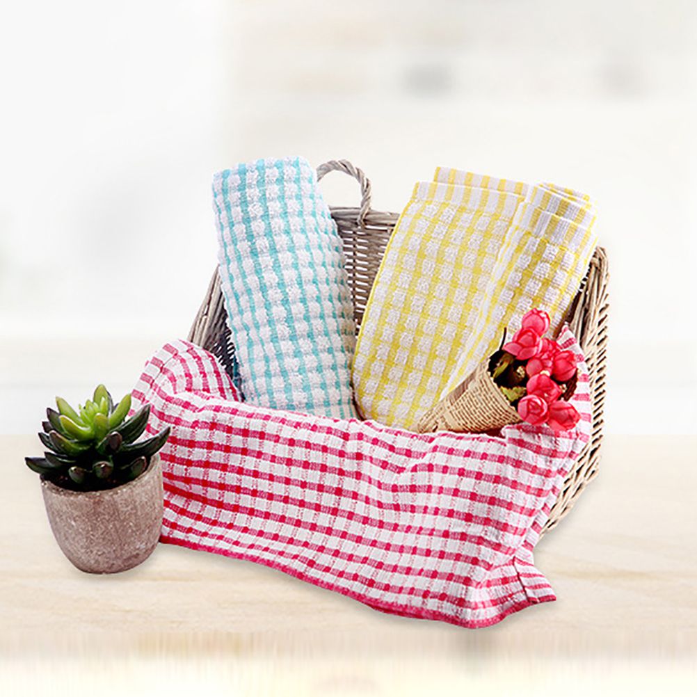 5pcs Kitchen Dish Towels Bulk Cotton Kitchen Hand Towels Dish Cloth for view 6