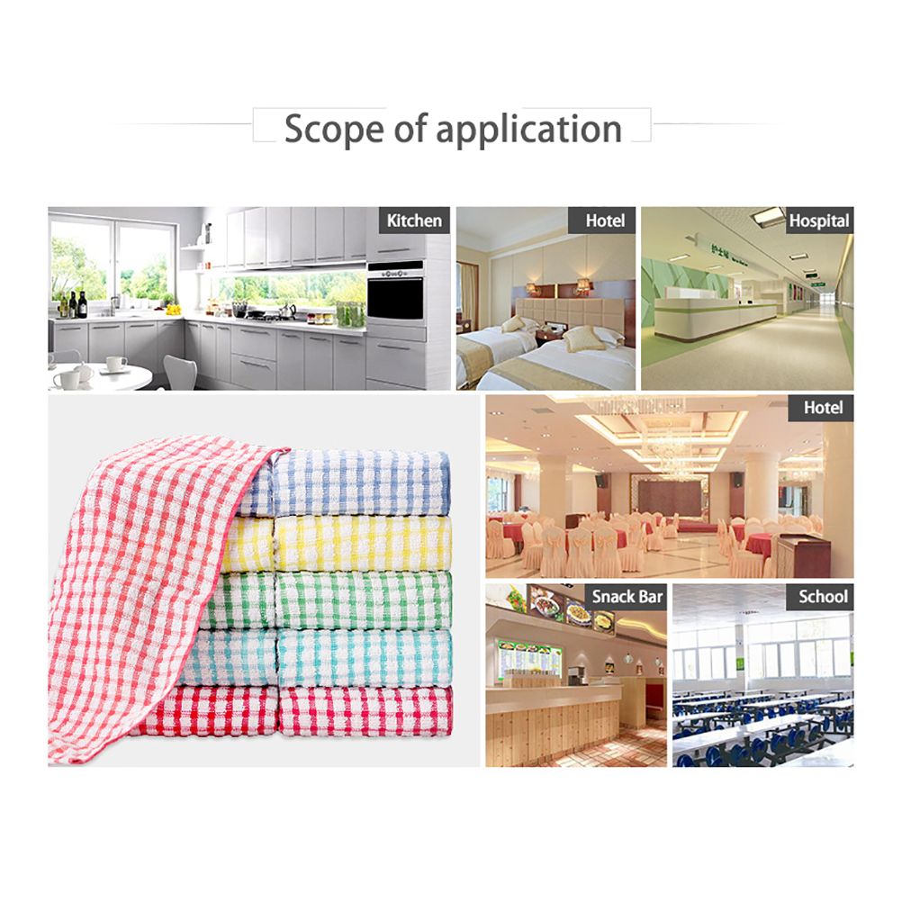 5pcs Kitchen Dish Towels Bulk Cotton Kitchen Hand Towels Dish Cloth for view 8