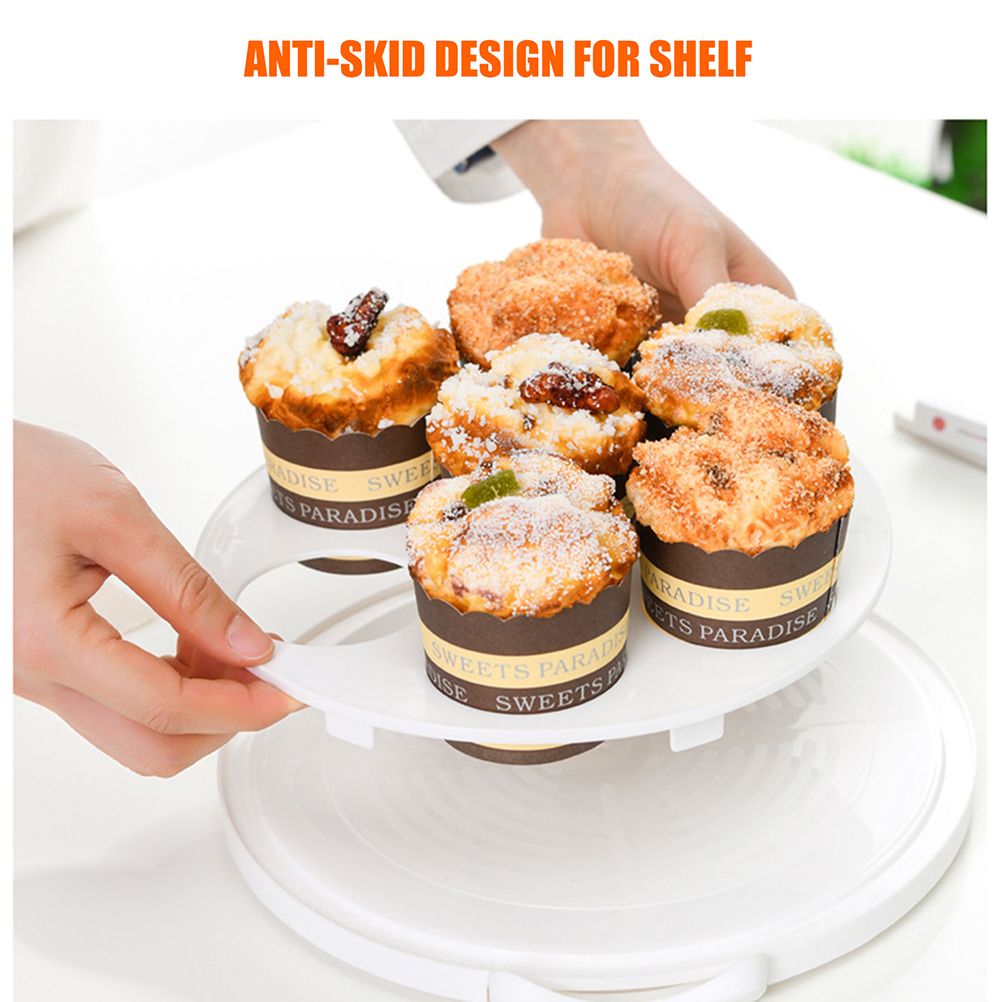 Cake Carrier Cover Cake Stand with Lid Dessert Serving Platter with Handle view 5