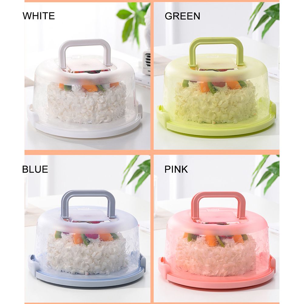 Cake Carrier Cover Cake Stand with Lid Dessert Serving Platter with Handle view 15