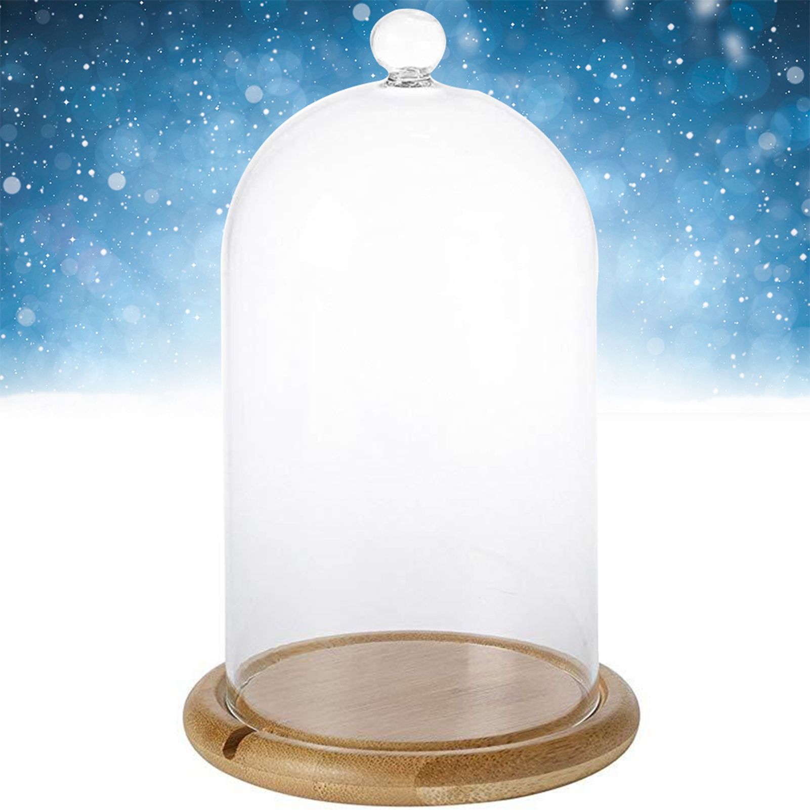 Clear Glass Jar Dome Cover Decorative Clear Glass Dome Cloche Bell Cover Fresh view 2