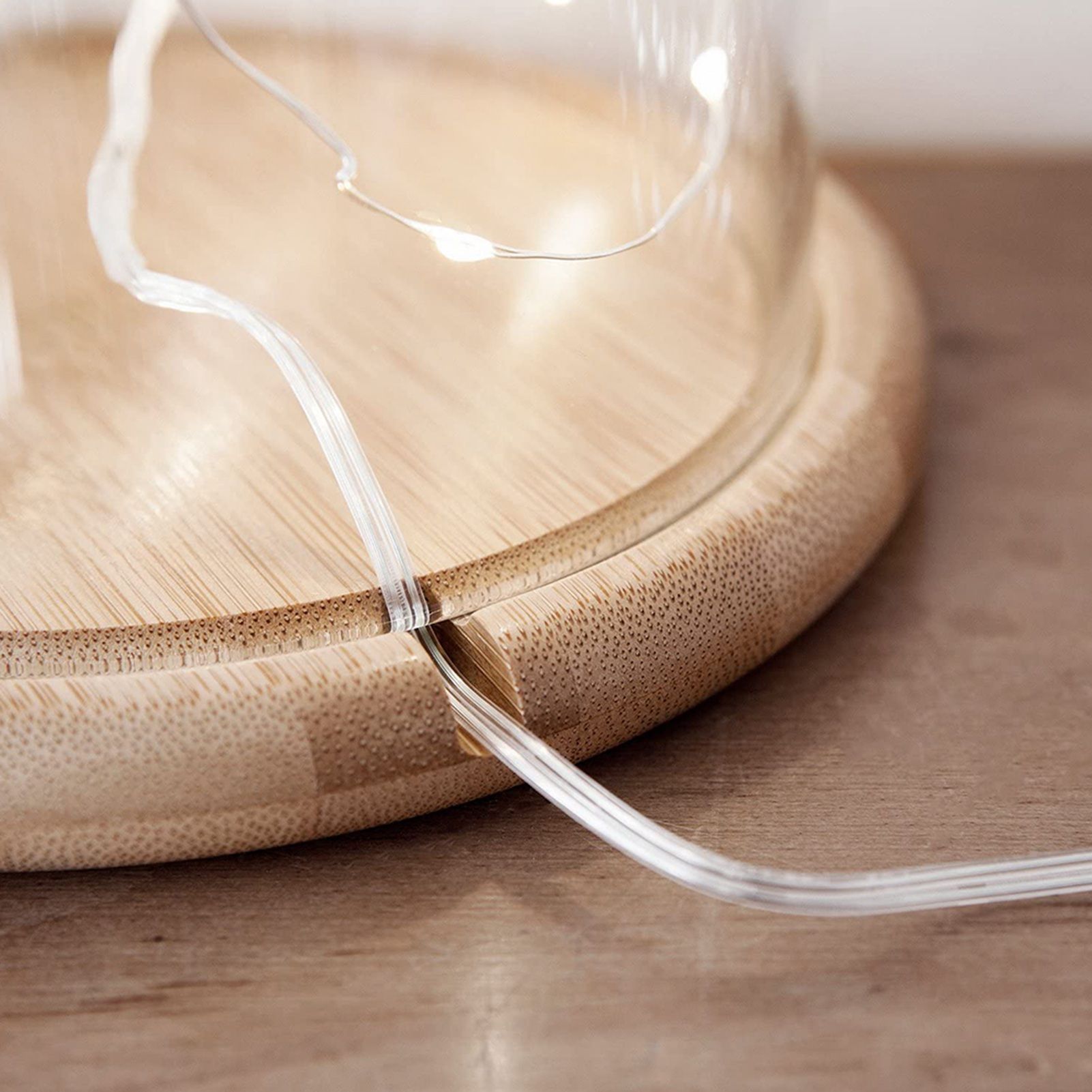 Clear Glass Jar Dome Cover Decorative Clear Glass Dome Cloche Bell Cover Fresh view 3