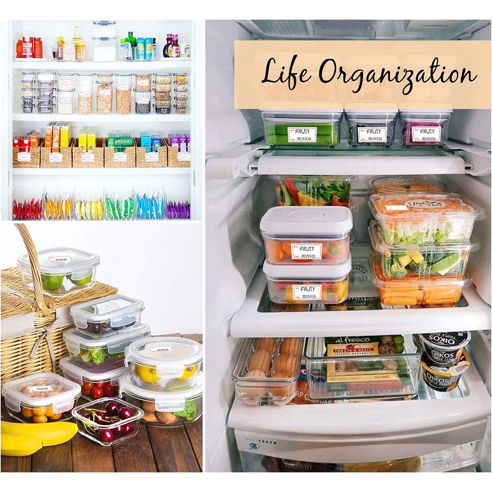 Freezer Food Labels Self Adhesive Date Labels Frozen Food Storage Stickers view 4