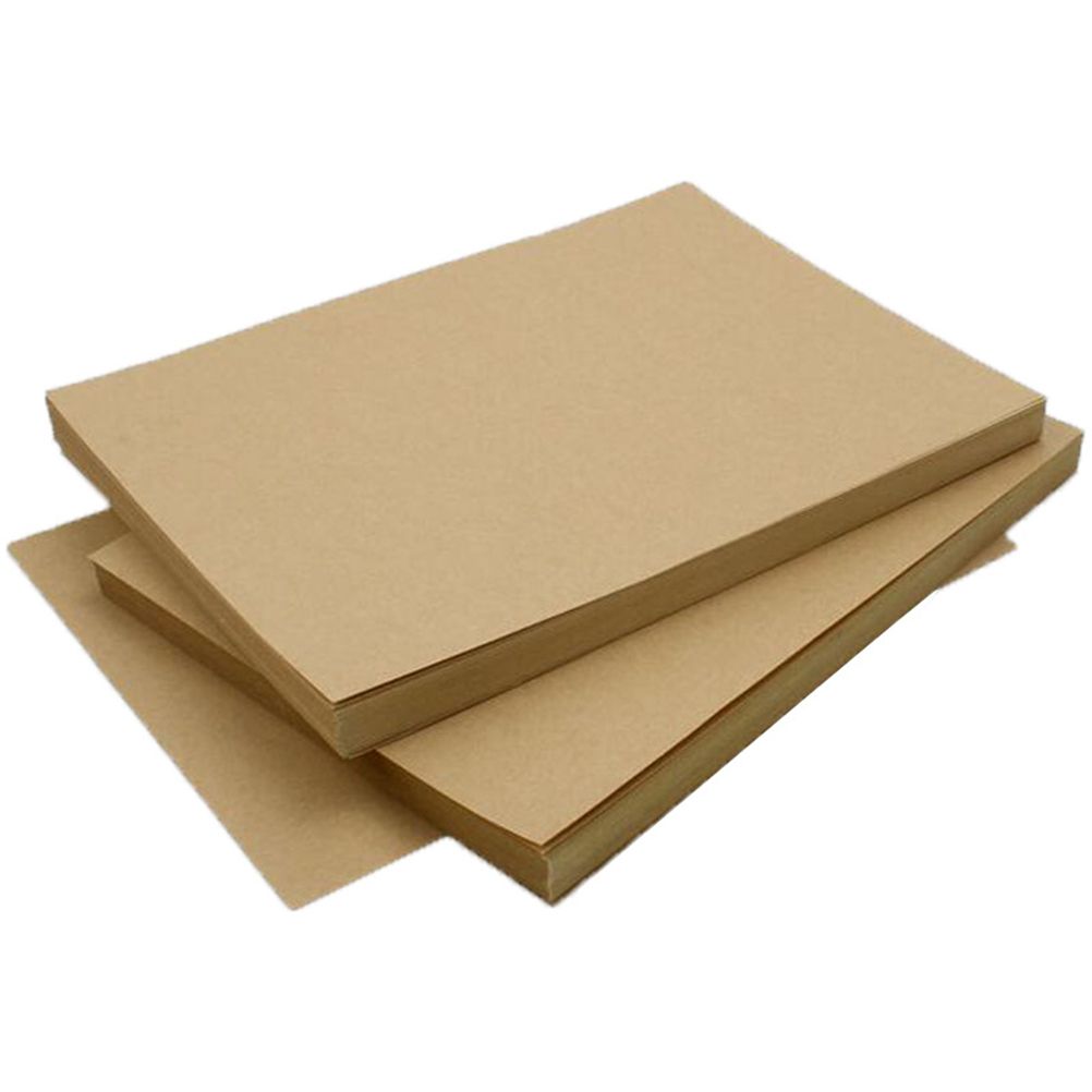 50 Sheet A4 Brown Kraft Sticker Paper Sheet Self Adhesive Label Inkjet Printer view 3