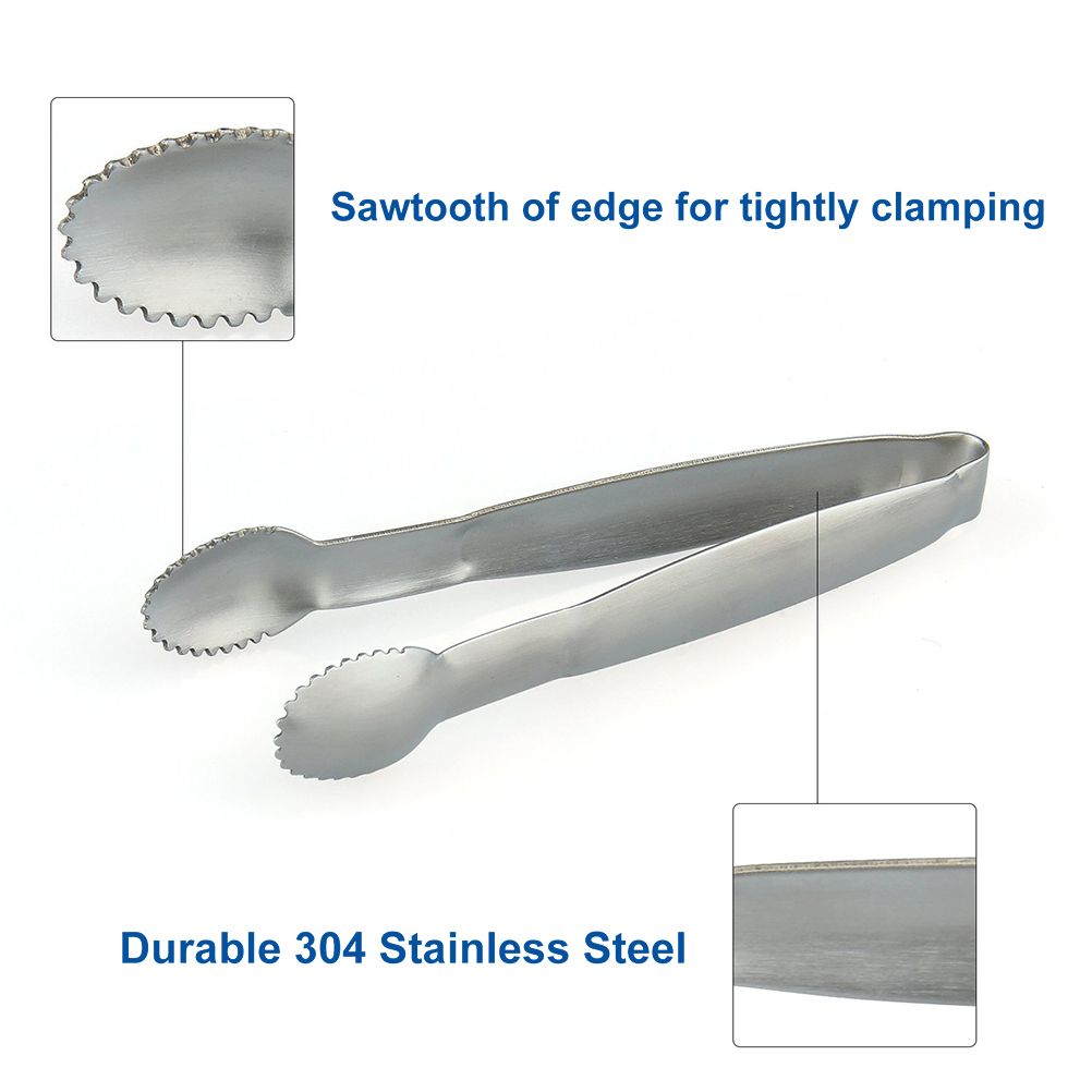 3PCS Stainless Steel Food Serving Tongs Mini Tongs for Sugar Tea Bag Kitchen Tool view 5