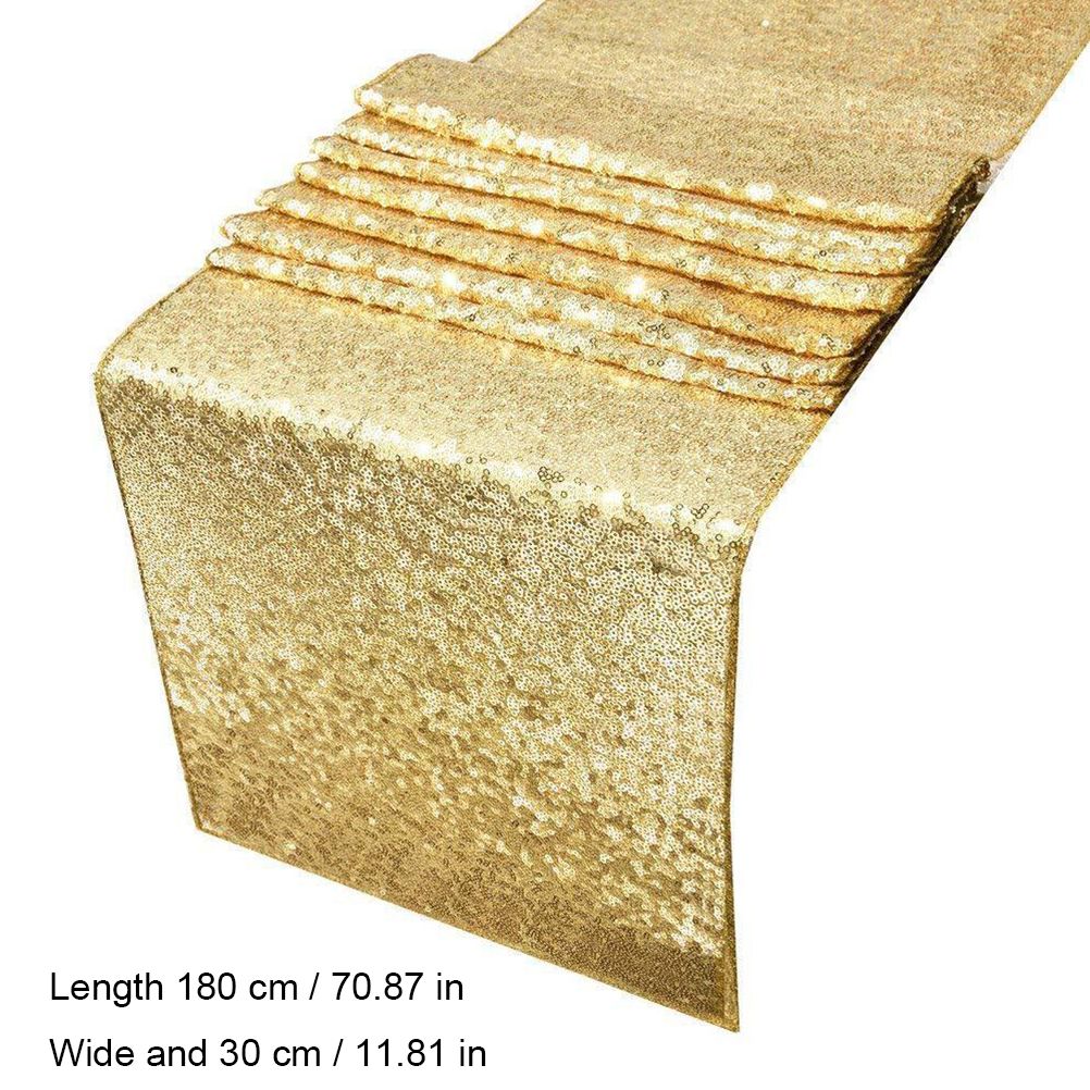 30x180cm Sparkly Sequin Table Runner Wedding Party Christmas Table Runner view 2