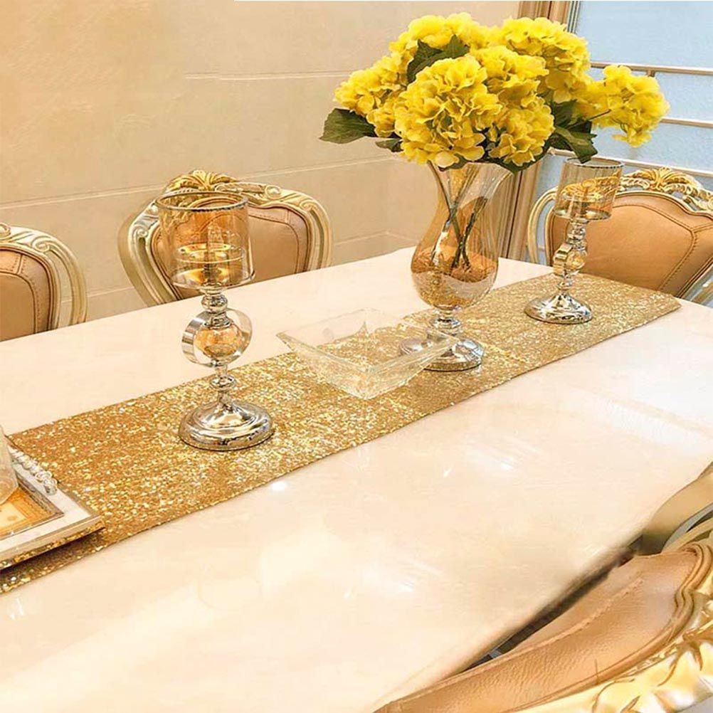 30x180cm Sparkly Sequin Table Runner Wedding Party Christmas Table Runner view 8