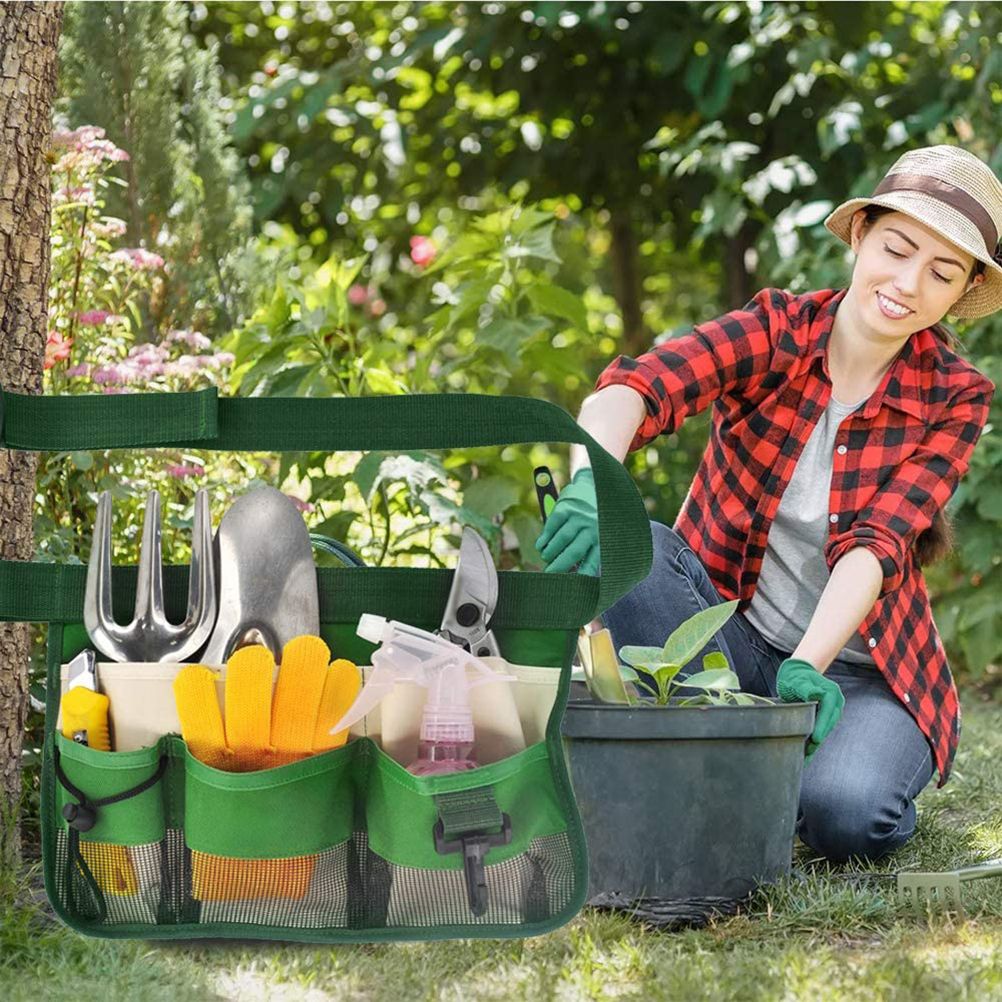 Gardening Tools Belt Bags Oxford Cloth Garden Waist Bag Hanging Pouch for view 7