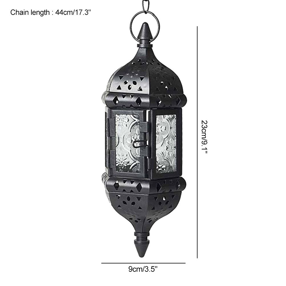 Hanging Candle Lantern Moroccan Chandelier Retro Candle Holder Moroccan view 2