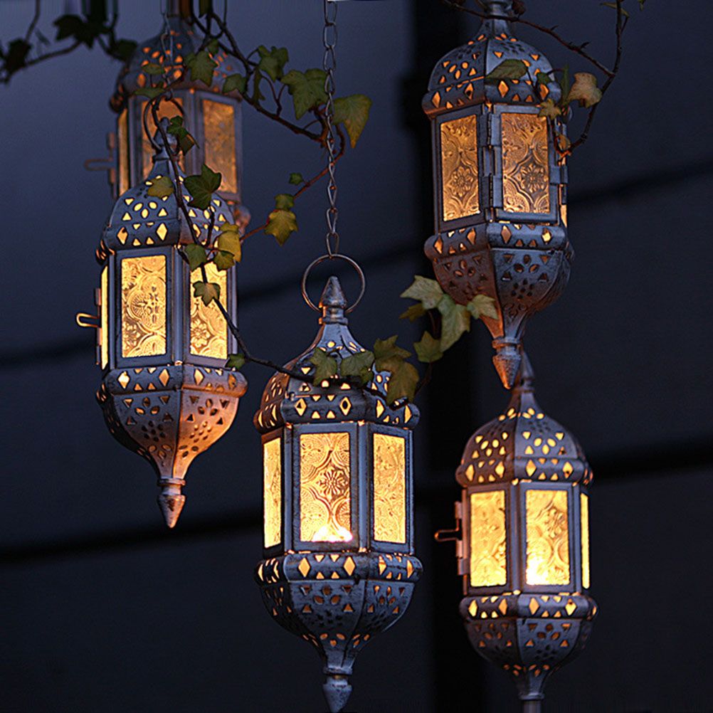 Hanging Candle Lantern Moroccan Chandelier Retro Candle Holder Moroccan view 3
