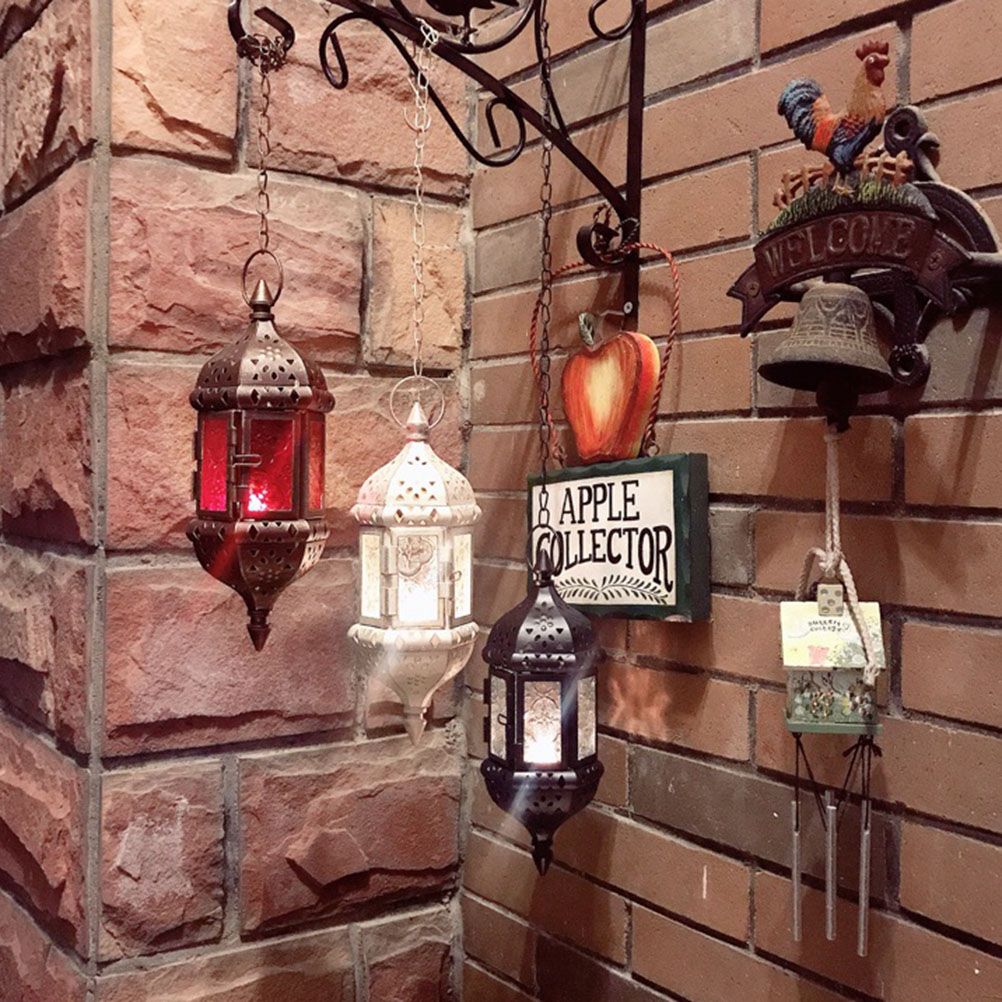 Hanging Candle Lantern Moroccan Chandelier Retro Candle Holder Moroccan view 5