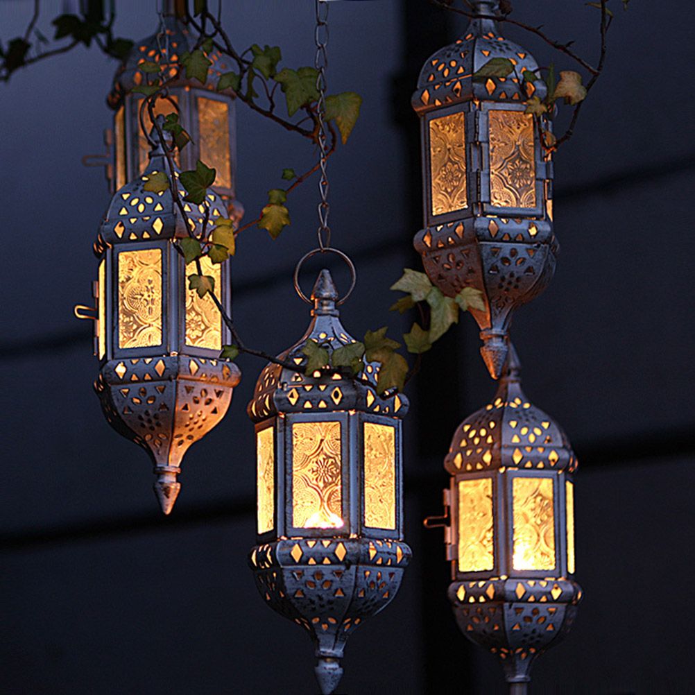 Hanging Candle Lantern Moroccan Chandelier Retro Candle Holder Moroccan view 7