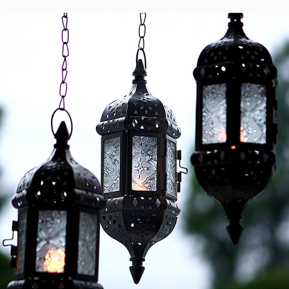 Hanging Candle Lantern Moroccan Chandelier Retro Candle Holder Moroccan view 9