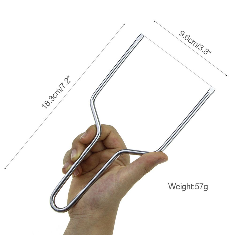 Cheese Slicing Tool Stainless Steel Cheese Cutter with Wire Handheld Butter view 2