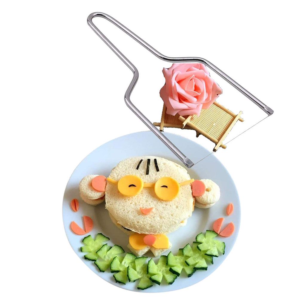 Cheese Slicing Tool Stainless Steel Cheese Cutter with Wire Handheld Butter view 3