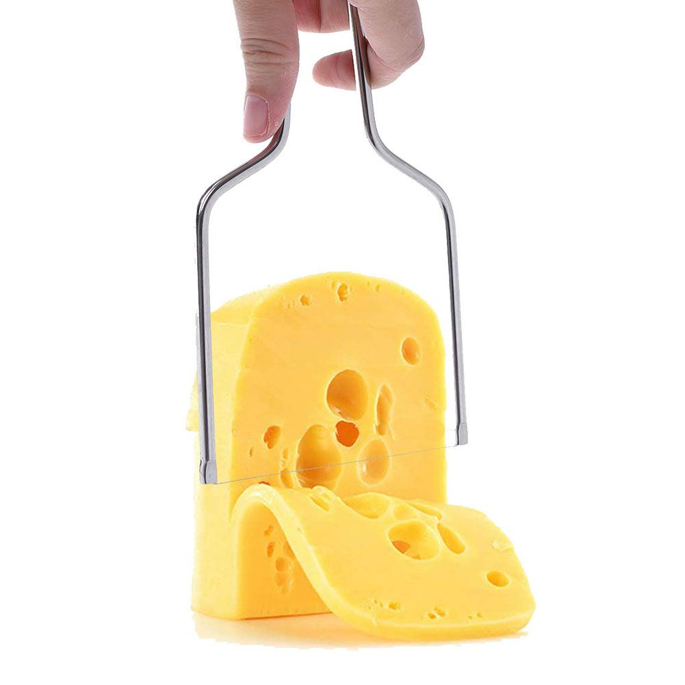 Cheese Slicing Tool Stainless Steel Cheese Cutter with Wire Handheld Butter view 4