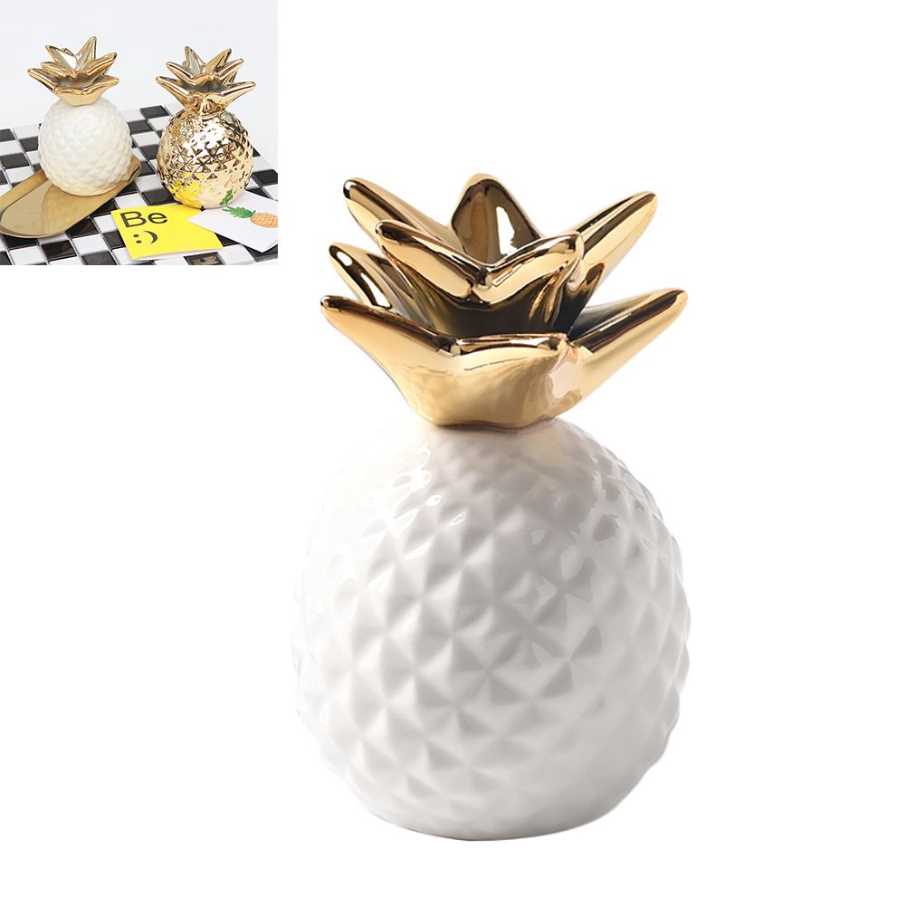 Ceramic Pineapple Piggy Bank Cute Piggy Bank Ornaments Pineapple Money Box view 2