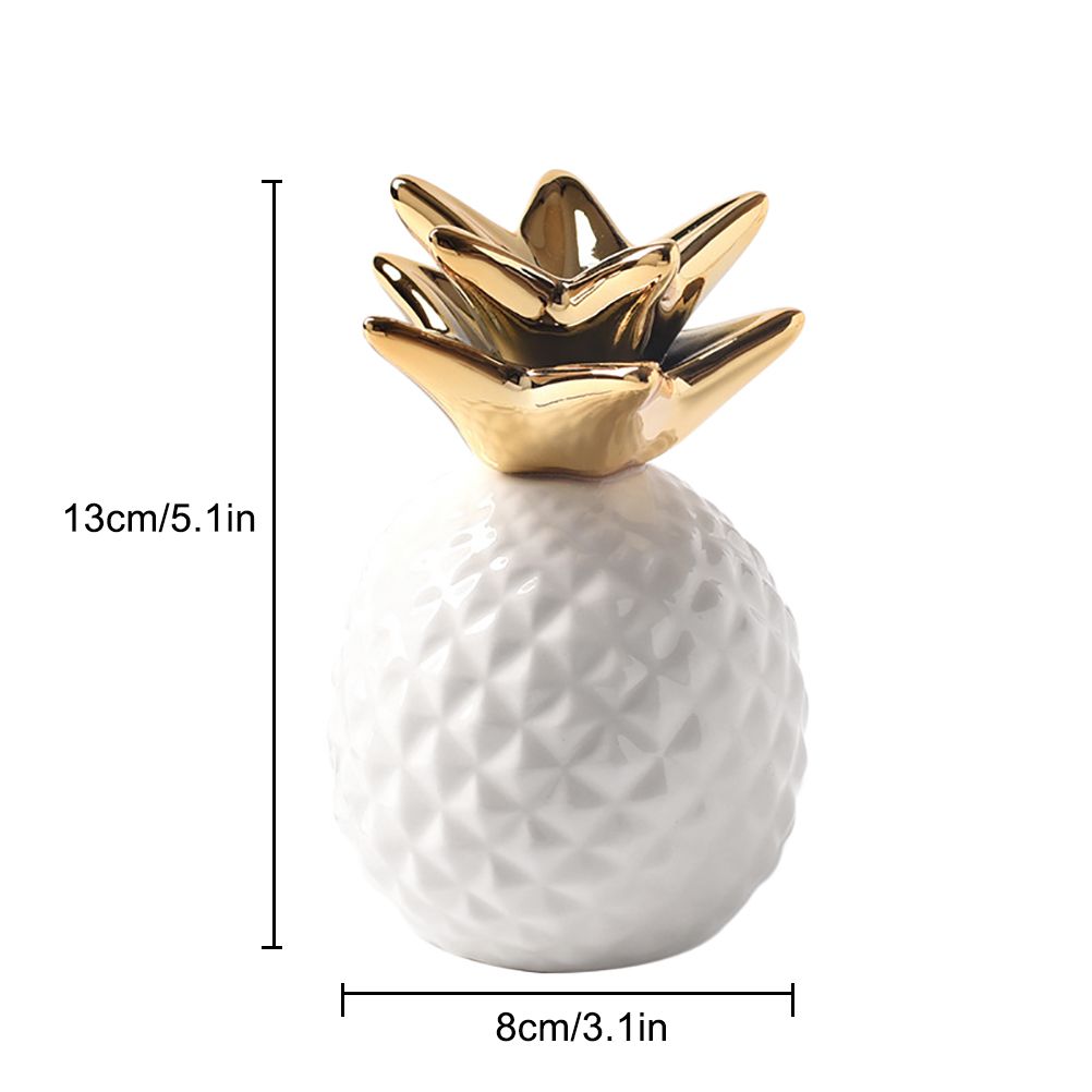 Ceramic Pineapple Piggy Bank Cute Piggy Bank Ornaments Pineapple Money Box view 3