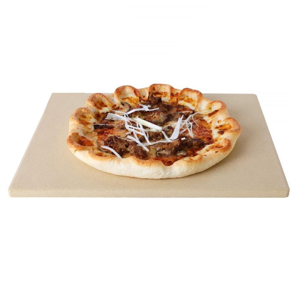 1 Set Pizza Stone Wooden Pizza Peel Paddle Baking Stone for Oven and Grill view 8