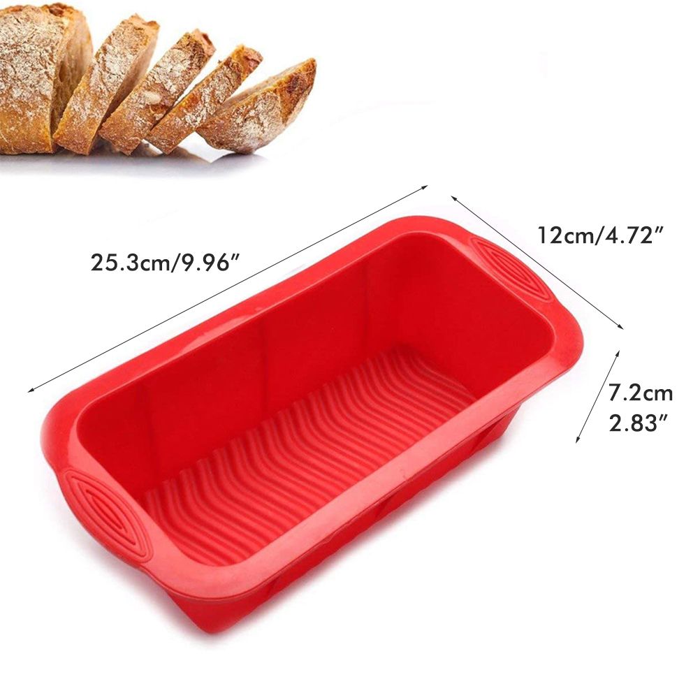 Silicone Bread Baking Mold Rectangular Toast Plate Kitchen Baking Mold view 3