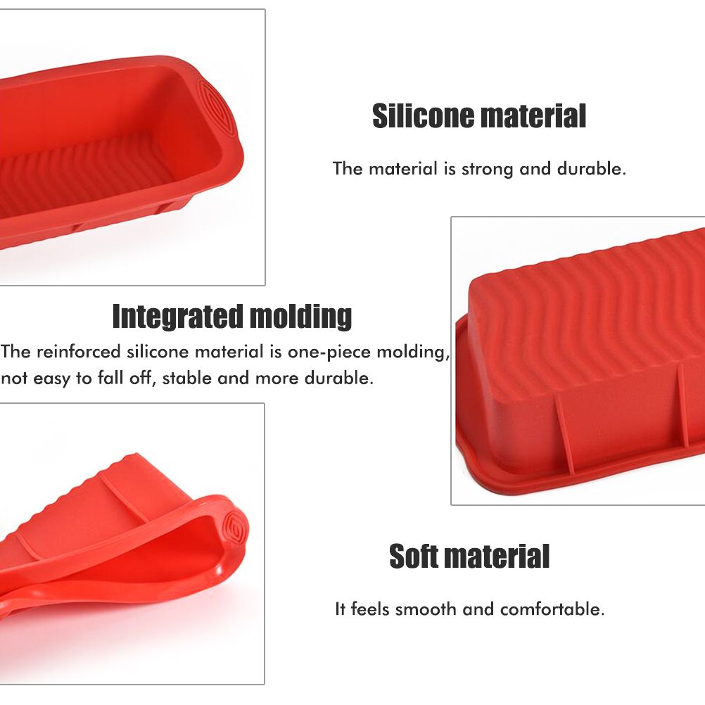 Silicone Bread Baking Mold Rectangular Toast Plate Kitchen Baking Mold view 4