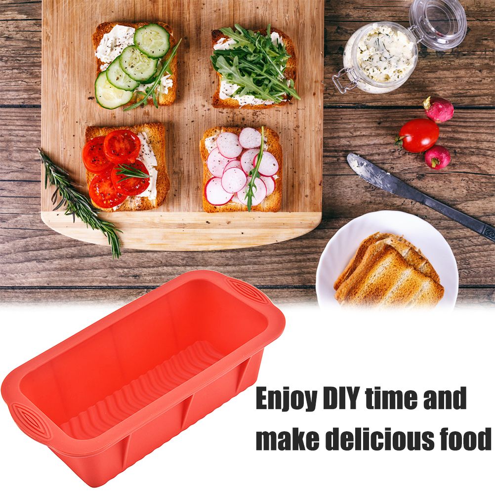 Silicone Bread Baking Mold Rectangular Toast Plate Kitchen Baking Mold view 7