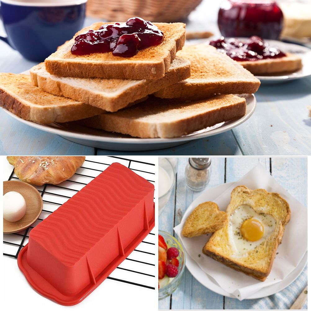 Silicone Bread Baking Mold Rectangular Toast Plate Kitchen Baking Mold view 8