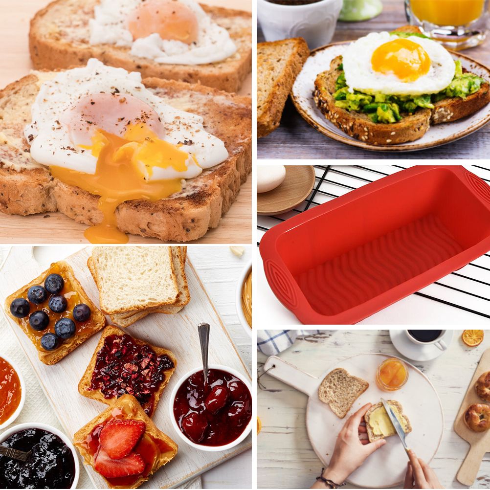 Silicone Bread Baking Mold Rectangular Toast Plate Kitchen Baking Mold view 9