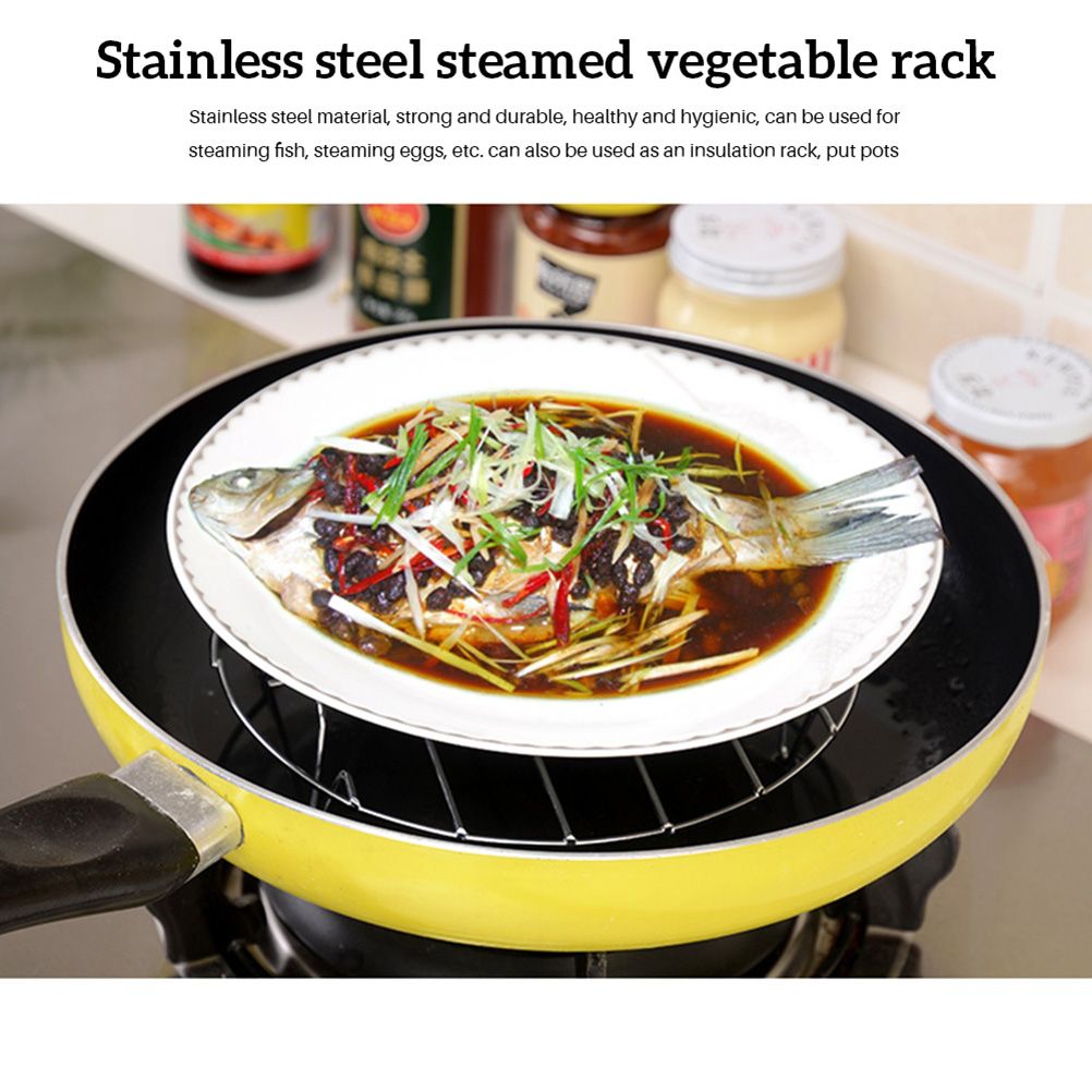 Stainless Steel Trivet Rack Stand Heavy Duty Pressure Cooker Steam Rack view 4