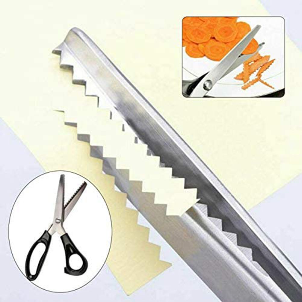 Professional Zigzag Scissors Dressmaking Scissors Fabric Scissors for Tailor view 6