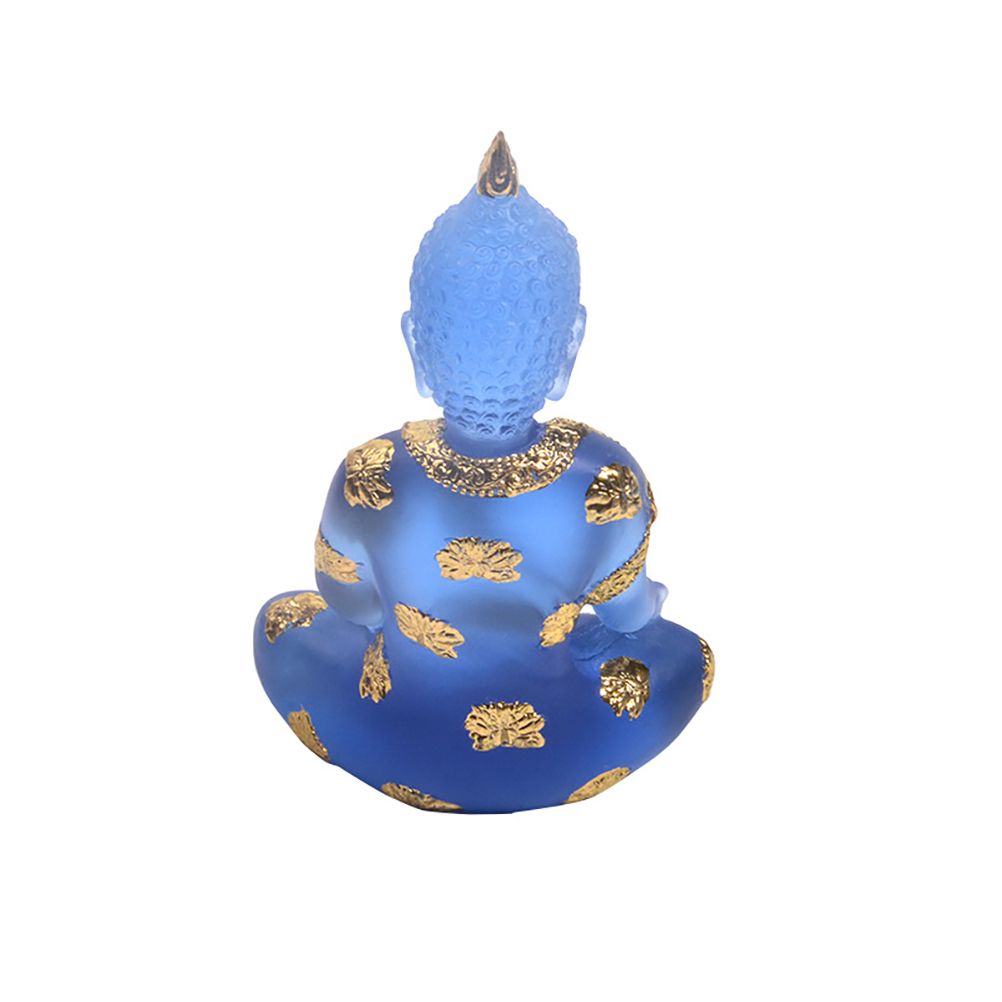Transparent Sitting Buddha Statue Mini Buddha Ornaments Resin Buddha Decoration view 4