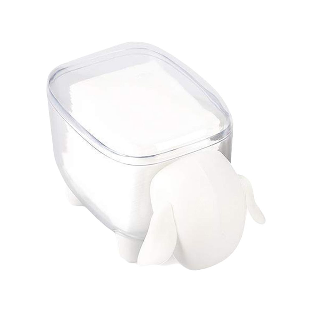 Mini Plastic Cotton Swab Storage Box Cute Sheep Dust Proof Cosmetic Cotton