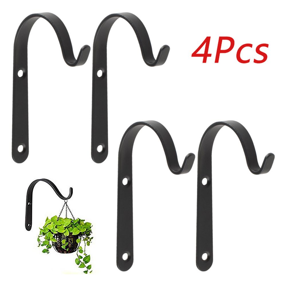 4PCS Garden Plant Wall Mounted Metal Hanging Bracket Decorative Plant Hanger view 2