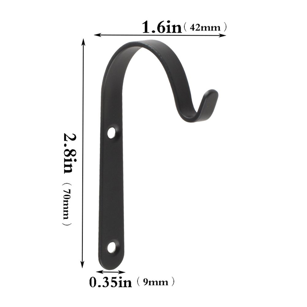 4PCS Garden Plant Wall Mounted Metal Hanging Bracket Decorative Plant Hanger view 3
